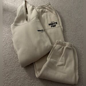 White fox sweat set